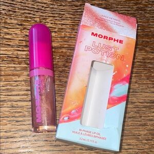 Morphe Lust Potion Lip Oil - Vibrant Pink and Rich Brown